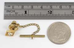 Flashy Diamond Tie Tack