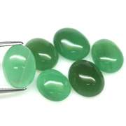 Gorgeous 23.08ct rich green Aventurine cabochon set