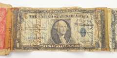 WWII Short Snorter - China, Japan, United States - 5 Total Notes