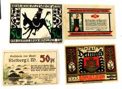 12 Vintage Foreign Paper Money