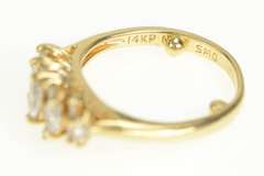 14K Yellow Gold Baguette & Marquise Diamond Statement Ring