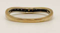 14kt Solid Yellow Gold & Diamond Band Ring