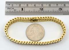 Sparkling 14k Wide Diamond Bracelet