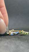 Gorgeous 14kt Solid Yellow Gold, Emerald, & Diamond Tennis Bracelet- 3.0+ Carats!