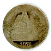 1876 Liberty Seated Dime