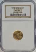Better date 1998 $5 American Gold Eagle coin. NGC MS69