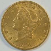 Satiny-fresh 1898-S US $20 Liberty Gold Piece. Full strike