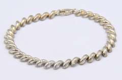 Group Lot of 2 Vintage 925 Sterling Silver Bracelets