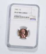PF67 RB CAM 1963 Lincoln Memorial Cent - Graded NGC