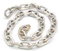 David Yurman Madison oval Chain Link Necklace in Sterling Silver
