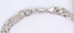 Favorite White Gold Curb Link Fancy Bracelet