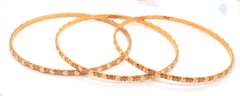 Group Lot of 3 20kt Yellow Gold Bangles