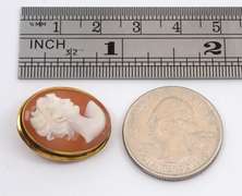 Sweet 18k Cameo Pin or Pendant