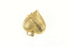 14K Yellow Gold 1960's 40 Years Ruby Heart Anniversary Love Pendant