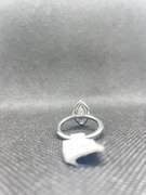 BEAUTIFUL DIAMOND MARQUISE HALO PAVE ENGAGEMENT RING IN 18K WHITE GOLD