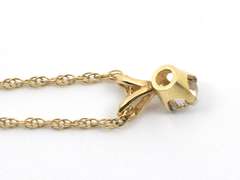 14kt Yellow Gold & Diamond Pendant Necklace
