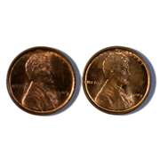 2 1909 VDB Brown Unc Lincoln Cents