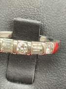 14K WHITE GOLD AND DIAMOND BAND
