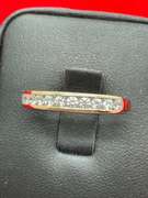 MENS 14K YELLOW GOLD AND DIAMOND BAND