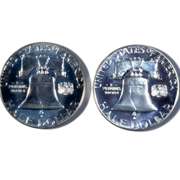 2 1961 Cameo Proof Franklin Halves