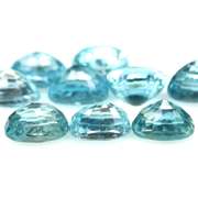 Radiant! 9.22ct baby blue Zircon set