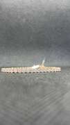 GORGEOUS 8.64CT  LAB GROWN 18K ROSE GOLD DIAMOND TENNIS BRACELET