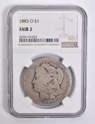 FAIR 2 1883-O Morgan Silver Dollar NGC Lowball Low Ball