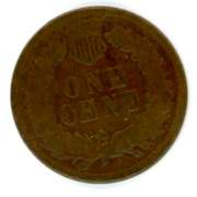 1873 Open “3” Indian Head Cent