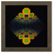 Structures Universelles De L'Octogone (Triptych) Print by Vasarely (1908-1997)