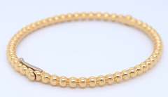 Van Cleef Perlee Pearls of Gold Bracelet in 18kt Yellow Gold
