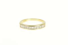 14K Yellow Gold 0.50 Ctw Diamond Princess Cut Wedding Band Ring