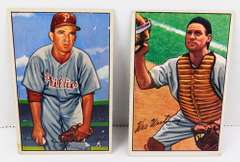 2 Bowman 1952 Baseball Cards