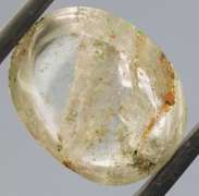 All natural 19.14ct rutilated Ghost Quartz
