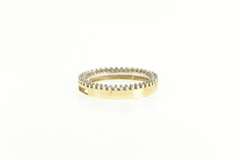 10K Yellow Gold 0.45 Ctw Diamond Round Circle Classic Pendant