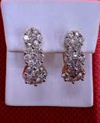 LADIES 14K YELLOW GOLD EARRINGS WITH 2.25 CARATS OF DIAMOND