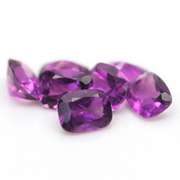 Royal purple! 12.58ct 9x7mm real Brazilian Amethyst set