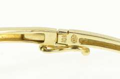 10K Yellow Gold 0.33 Ctw Diamond Chevron Statement Bangle Bracelet