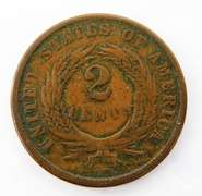 1864 U.S. 2 Cent Coin
