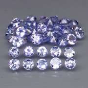 Heavy flashing 3.56ct diamond cut Tanzanite set