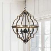 Metal Chandelier 6 Light E12 Ceiling Pendant