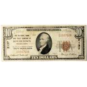 $10 1929 National Currency National Bank & Trust Co Boyertown Pa Note