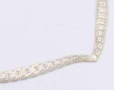 925 Sterling Silver Italian Fancy Link Necklace