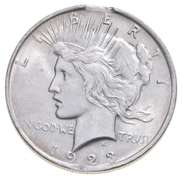 1923 Peace Silver Dollar - 2 Clips