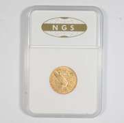 1911-S $5 Indian Head Gold Half Eagle