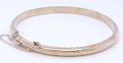 Vintage 925 Sterling silver Signed Bangle Bracelet