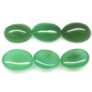 Gorgeous 23.08ct rich green Aventurine cabochon set