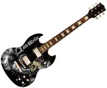 Zakk Wylde Autographed Custom Graphics Photo Guitar ACOA