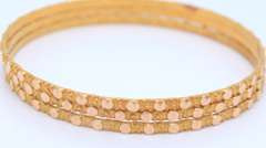 Group Lot of 3 20kt Yellow Gold Bangles