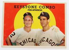 1959 Topps Keystone Combo, Fox-Aparico Baseball Card