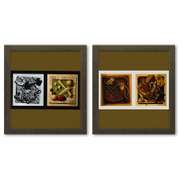 Graphismes 1 (Diptych) Print by Vasarely (1908-1997)